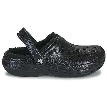 Crocs Classic Glitter Lined Clog Black
