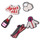 Shoe accessories Accessories Crocs JIBBITZ APRES SKI GIRL 5 PACK Multicolour