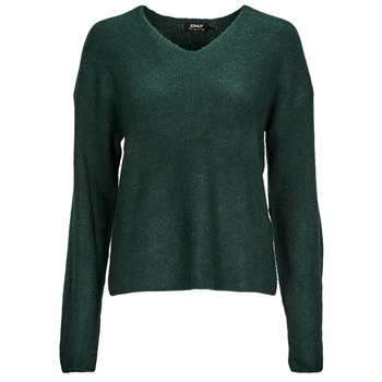 Clothing Women Jumpers Only ONLCAMILLA V-NECK L/S PULLOVER KNT Green