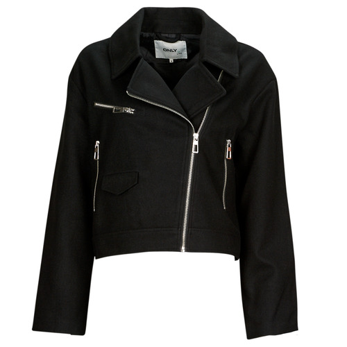 Clothing Women Leather jackets / Imitation leather Only ONLNANCY BIKER JACKET OTW Black