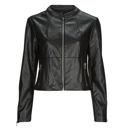 Clothing Women Leather jackets / Imitation leather Only ONLVICS FAUX LEATHER JACKET OTW Black
