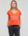 Clothing Women Short-sleeved t-shirts Only ONLKELLY S/S V-NECK TOP BOX CS JRS Orange