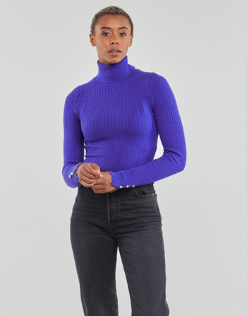 Only ONLLORELAI LS CABLE ROLLNECK KNT Purple