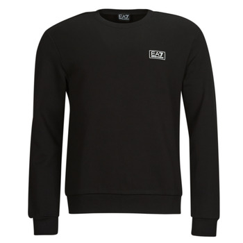 Clothing Men Sweaters Emporio Armani EA7 LOGO SERIES Black