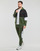 Clothing Men Tracksuits Emporio Armani EA7 ATHLETIC COLORBLOCK TRACKSUIT Black / Kaki / White