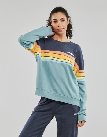 Clothing Women Sweaters Rip Curl SURF REVIVAL CREW Marine / Blue