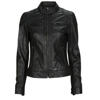 Clothing Women Leather jackets / Imitation leather Oakwood LINA Black