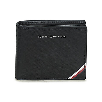 Bags Men Wallets Tommy Hilfiger TH CENTRAL CC AND COIN Black