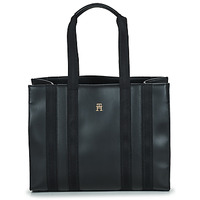 Bags Women Shopping Bags / Baskets Tommy Hilfiger TH IDENTITY MED TOTE Black