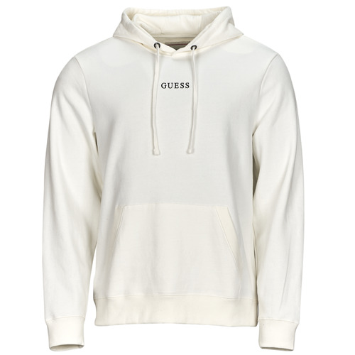 Clothing Men Sweaters Guess ROY GUESS HOODIE White
