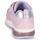 Shoes Girl Low top trainers Geox J SPACECLUB GIRL C Pink