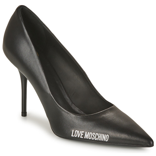 Shoes Women Heels Love Moschino RUBBER LOGO Black