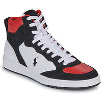 Shoes Hi top trainers Polo Ralph Lauren POLO COURT HIGH White / Black / Red