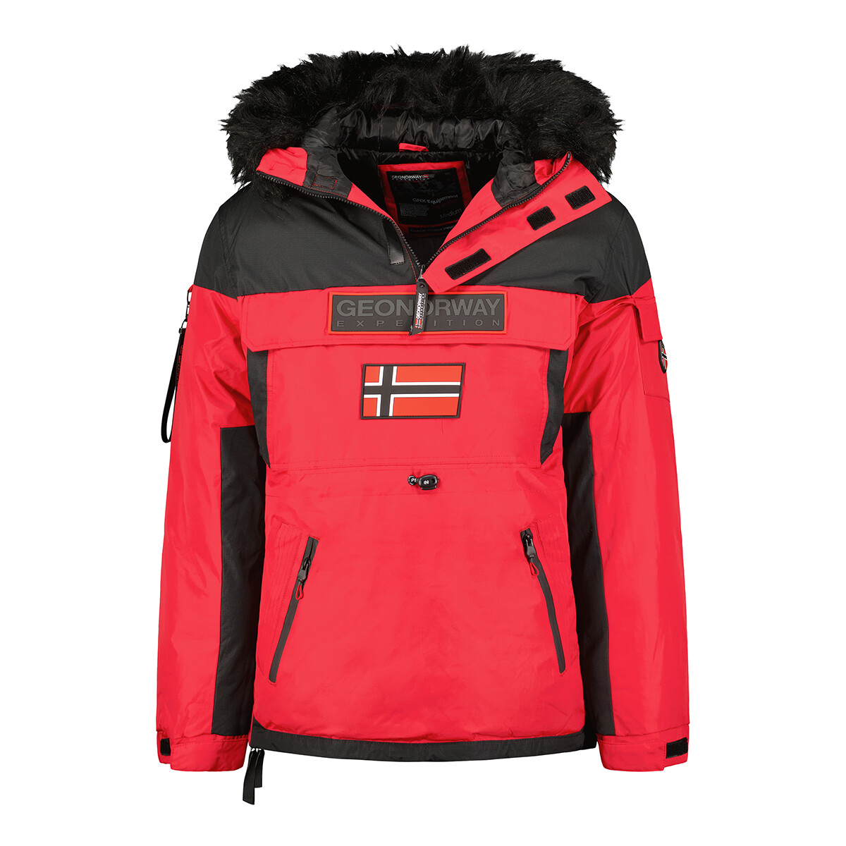 Clothing Boy Parkas Geographical Norway BRUNO Red