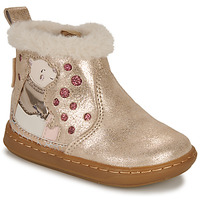 Shoes Girl Mid boots Shoo Pom BOUBA ARTIC Gold / White