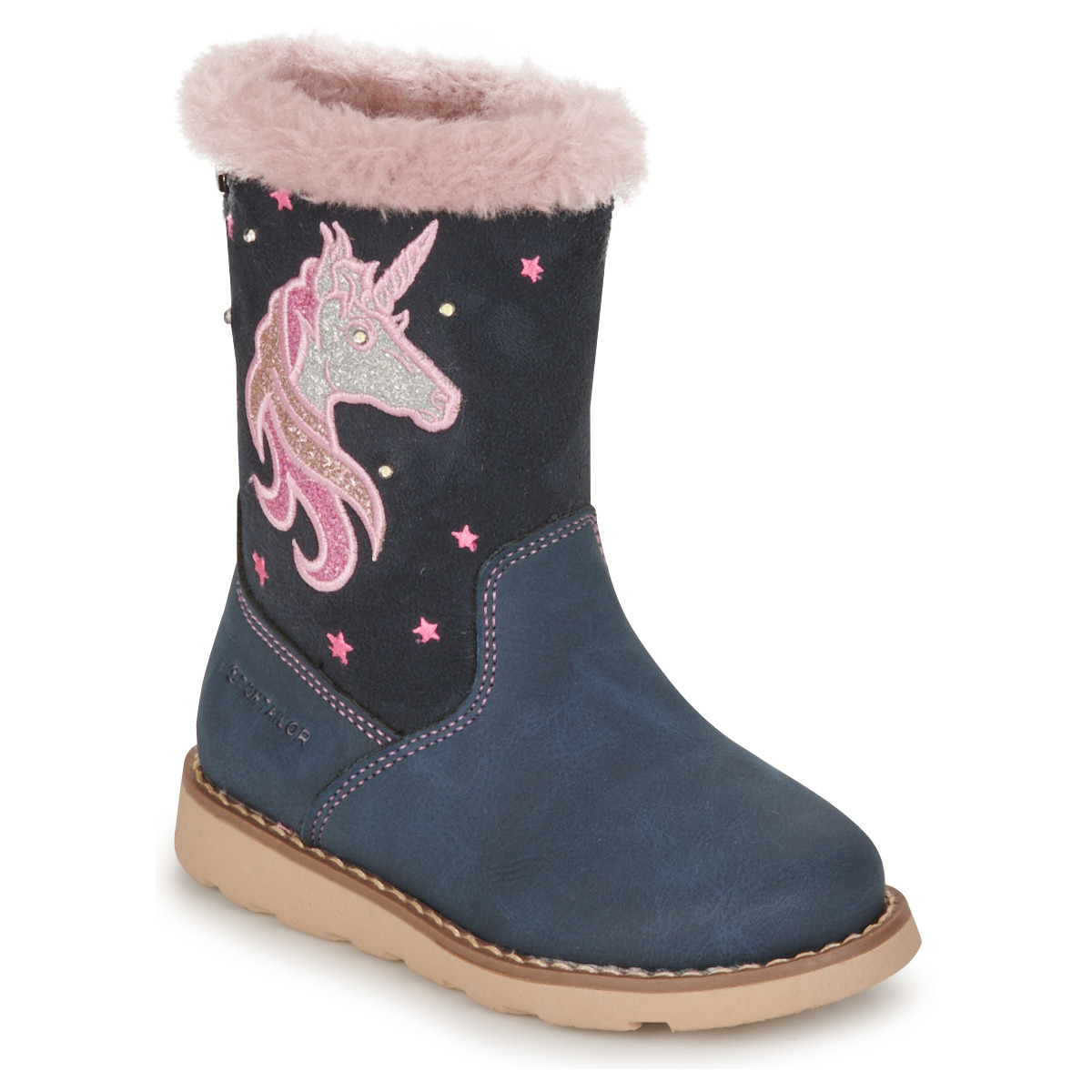 Shoes Girl High boots Tom Tailor 30001 Blue / Pink