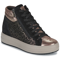 Shoes Women Hi top trainers IgI&CO DONNA SHIRLEY Black / Bronze