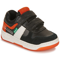 Shoes Boy Low top trainers Kickers KALIDO Black / Orange