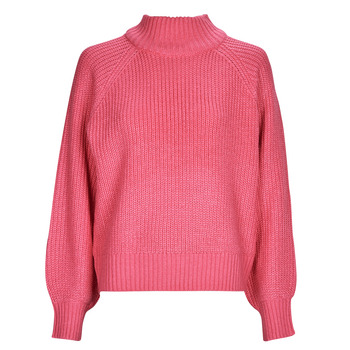Clothing Women Jumpers Noisy May NMTIMMY L/S HIGHNECK KNIT NOOS Pink