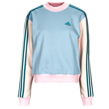 Clothing Women Sweaters Adidas Sportswear 3S HN SWT Blue / Pink