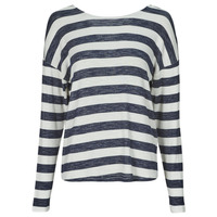 Clothing Women Jumpers Only ONLLIRA L/S STRING TOP JRS Marine
