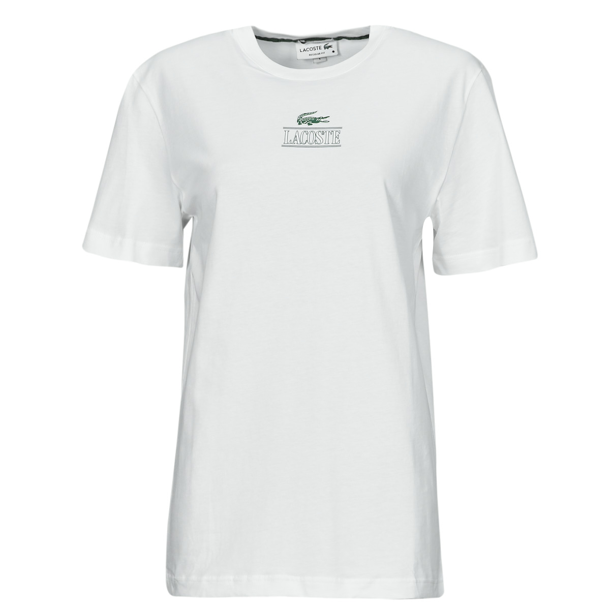 Clothing Women Short-sleeved t-shirts Lacoste TH1147 White