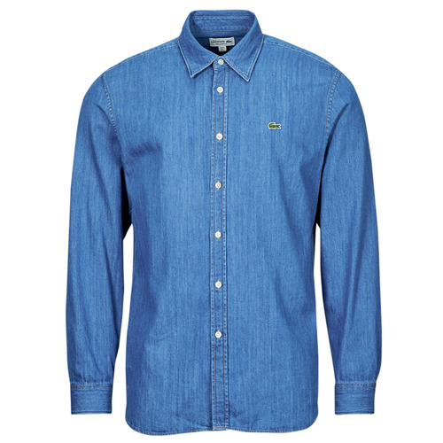 Clothing Men Long-sleeved shirts Lacoste CH0197 Blue