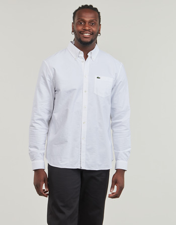Clothing Men Long-sleeved shirts Lacoste CH1911 White