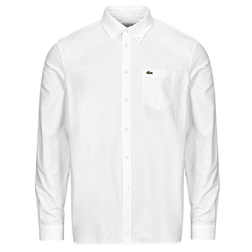 Clothing Men Long-sleeved shirts Lacoste CH1911 White