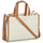 Bags Women Shopping Bags / Baskets Lacoste HERITAGE CANVAS ZIPPE Beige
