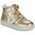 Shoes Girl Hi top trainers Veja SMALL V-10 Gold
