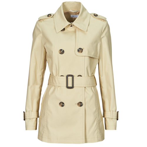 Clothing Women Trench coats Esprit CLASSIC TRENCH Beige