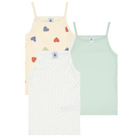 Clothing Girl Tops / Sleeveless T-shirts Petit Bateau A0A40 X3 Multicolour