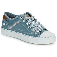 Shoes Women Low top trainers Mustang 1376303 Blue