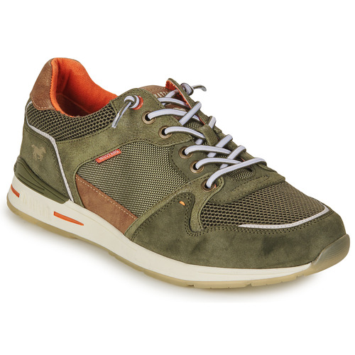 Shoes Men Low top trainers Mustang 4154314 Green