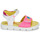 Shoes Girl Sandals Agatha Ruiz de la Prada SANDALIA MOVIE White / Pink
