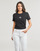 Clothing Women Short-sleeved t-shirts Calvin Klein Jeans MONOLOGO SLIM TEE Black