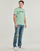 Clothing Men Short-sleeved t-shirts Timberland Linear Logo Short Sleeve Tee Grey / Green
