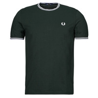 Clothing Men Short-sleeved t-shirts Fred Perry TWIN TIPPED T-SHIRT Black
