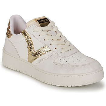 Shoes Women Low top trainers Victoria MADRID White / Gold