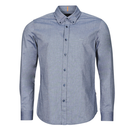 Clothing Men Long-sleeved shirts BOSS Rickert Blue