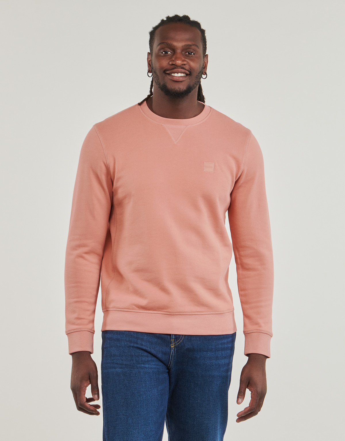 Clothing Men Sweaters BOSS Westart Pink