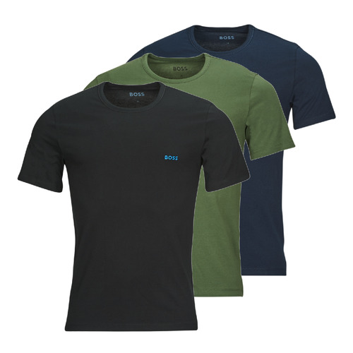Clothing Men Short-sleeved t-shirts BOSS TShirtRN 3P Classic Kaki / Black / Marine