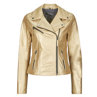 Clothing Women Leather jackets / Imitation leather Oakwood CLUB METAL Gold