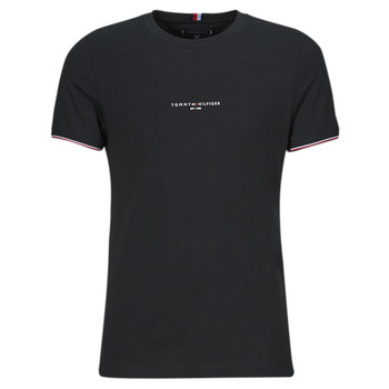 Tommy Hilfiger TOMMY LOGO TIPPED TEE Black