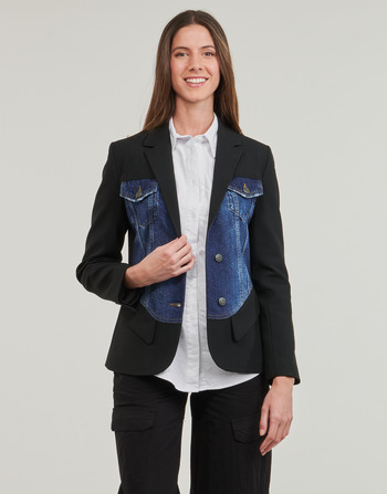 Clothing Women Jackets / Blazers Desigual AME_JEON Blue / Black