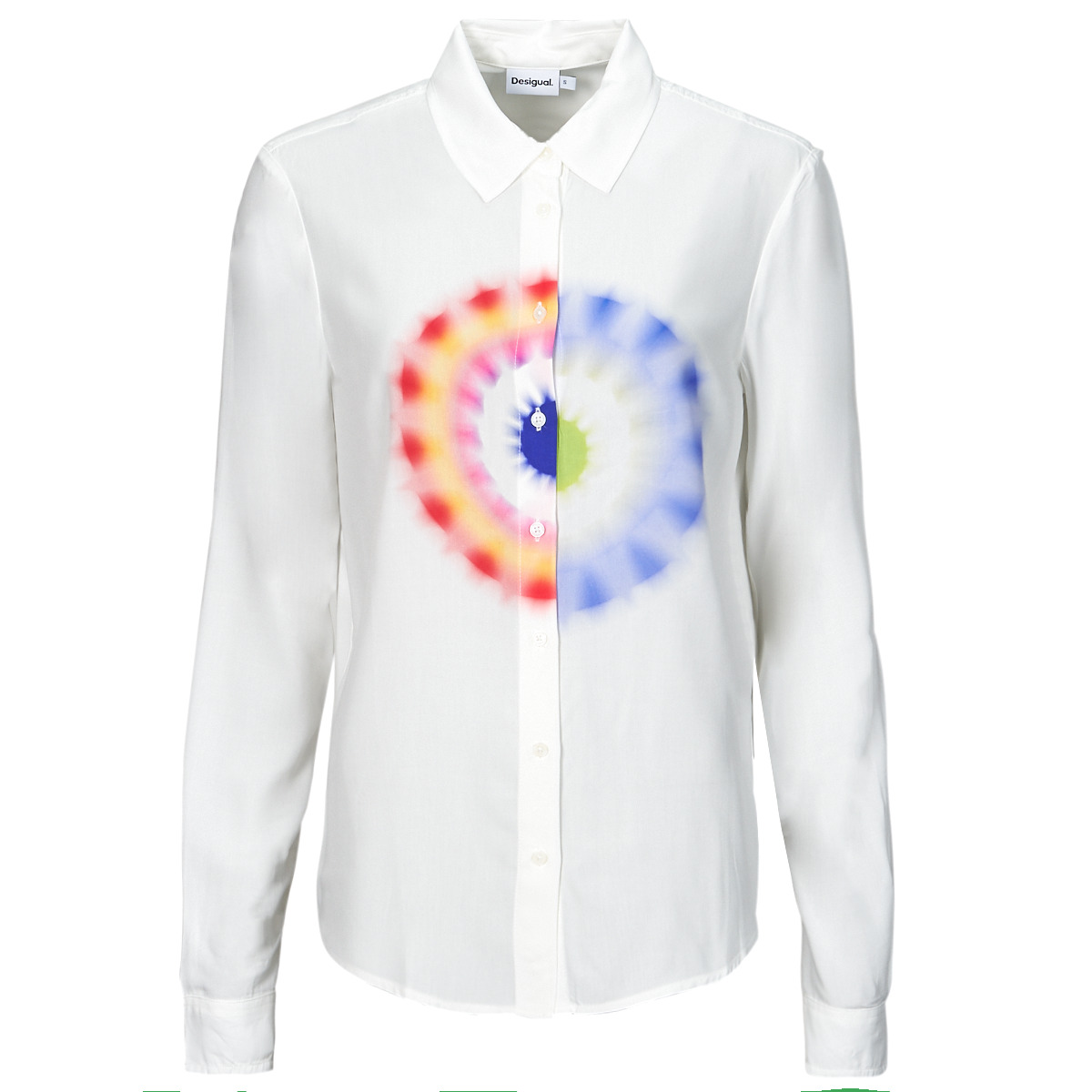 Clothing Women Shirts Desigual CAM_OHM White / Multicolour