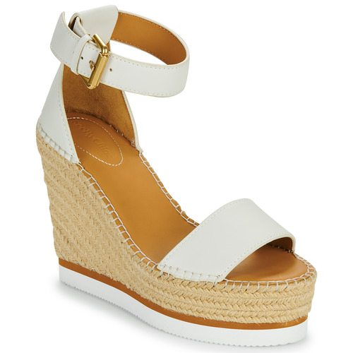 Shoes Women Espadrilles See by Chloé GLYN White