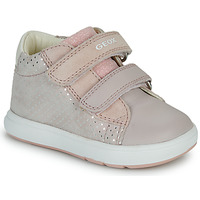 Shoes Girl Low top trainers Geox B BIGLIA GIRL Pink / White