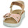 Shoes Girl Sandals Geox J SANDAL COSTAREI GI Pink / Gold